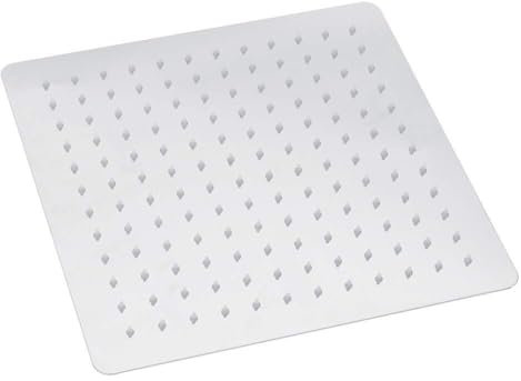 Suixtil Soffione Quadrato, soffione Doccia, Doccia da Incasso soffione Doccia a Cascata in Acciaio Inox con ugello anticalcare Effetto Specchio Lucido 30 cm x 30 cm