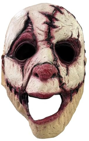 Latex Mask® | Maschera Horror con Cicatrice | Travestimento di Halloween per Adulti | Lattice Resistente e Confortevole | 100% Horror | Halloween, Carnevale, Cosplay | OriginalCorner®
