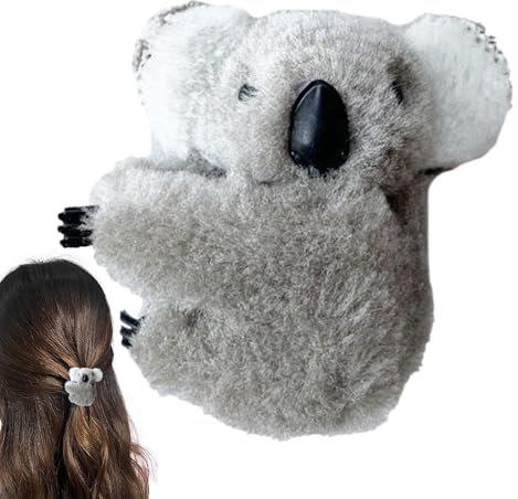 Pinzas Para El Pelo De Koala - Pinza De Garra De Koala - Pinzas Para El Pelo Animales Peluche Koala - Adornos Creativos Pasadores Para El Pelo Accesorios Para El Pelo De Felpa Para Mujeres Y Niñas