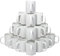 GAFFCO Sublimation Mugs 11oz 36 Pack Blank Plain White Large Handle Coffee Mug