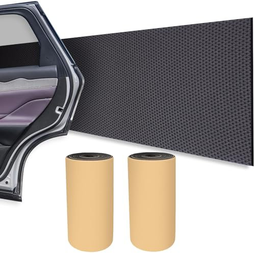 RUNYU 2 Rollen Garagen Wandschutz Auto Türkantenschutz Garage Türschutz Auto Selbstklebend Jede Rolle 2M × 20CM Länge - 4MM Dicke Autotür Schutz Türkantenschoner für Auto und Garagenwand