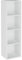 Blisswood Wooden Bookcase, 4 tier Bookshelf Storage Shelves, Cube Storage unit, Narrow shelving unit for Home, living room display shelves, bedroom and office furniture (White)