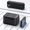 Action Camera Battery Charger, For Insta360 X5 Camera Portable Charging Base Multi Battery Storage Box Compact 3 Battery Charging Station Black