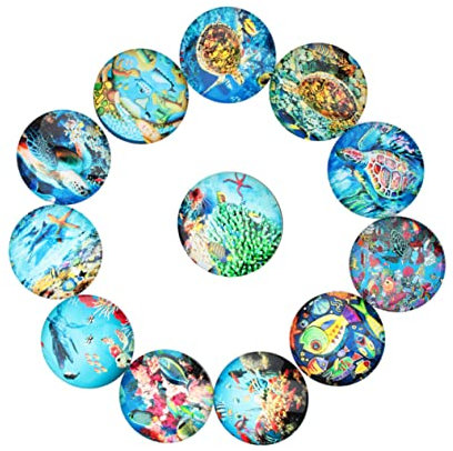 HOMSFOU 20stücke Runde Edelstein-glasaufkleber DIY-schmuckmaterial Farbige -Patches Im -Stil Für Bastelarbeiten Himmelblau