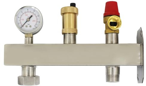 Soporte para vaso de expansión soporte de pared accesorios de acero inoxidable soporte para montaje en pared vaso de expansión para coche vaso de expansión para bomba de agua (soporte kit)
