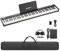 Pianoforte digitale portatile a 88 tasti con tastiera semi-pesata, USB MIDI, Bluetooth, batteria da 10 ore, 129 toni e 128 ritmi, ideale per principianti e professionisti