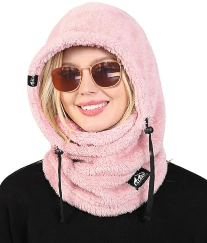 Koerye Plüsch Sturmhaube Mütze Winter Herren Damen Multifunktionale Outdoor Winddicht Thermo Fleece Thermo Skimaske Wolle Balaclava