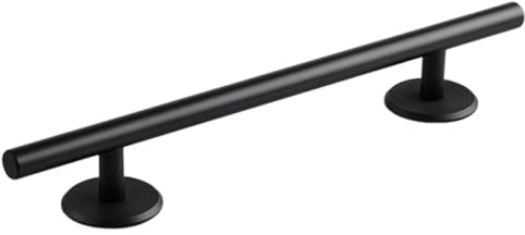 KiBcsLic Fingerboard Barra Redonda para Maniobras Técnicas Rail de Metal de Skate de Obstáculo de Parques Profesionales Diseño Estable Y Duradero Adecuado, Negro