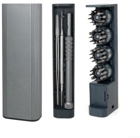Set di cacciaviti 44 in 1 per riparazioni elettroniche, inclusi telefoni cellulari, orologi, computer con manico magnetico