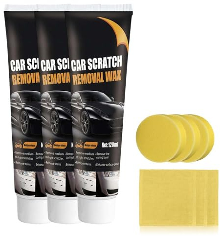 Kratzer Entferner Auto, Politur Auto Kratzer Entfernen, Autopolitur Kratzer Entfernen, Lackreiniger Auto, Kratzerentferner Autolack Polierset Autofür Auto Reparatur Polieren Paste 120ml (3pcs)