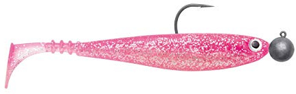 Jackson Zanderbait 14cm 2St. Pearl. Zander Gummifisch mit Haken. Gummiköder montiert Zanderköder. Softbait mit Jigkopf. Profi Kunstköder Zander Angeln