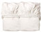 Leander Spannbettlaken aus Baumwolle für Wiege in Weiss (2-er Pack, Größe: 50x80, Form: oval)