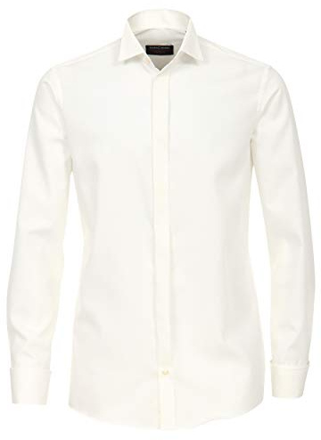 CASAMODA Herren Popeline Hemd unifarben 005350 Comfort Fit