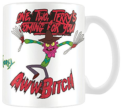 Cartoon Network Rick and Morty Scary Terry Coffee Mug Kaffeetassen, Keramik, Mehrfarbig, 7.9 x 11 x 9.3 cm