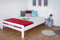 Easy Premium Line Doppelbett K8 in Überlänge 160 x 220 cm, Buche Vollholz massiv weiß lackiert