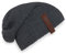 KNIT FACTORY - Coco Mütze - Strickmütze für Damen und Herren - Slouch Beanie - Wintermütze mit Wolle - Hochwertige Qualität - Anthrazit