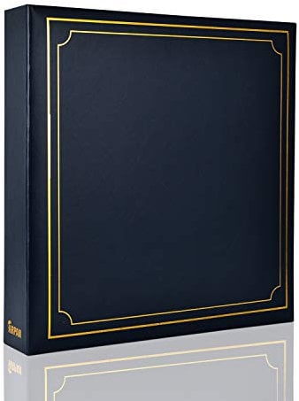 Arpan Extra-Large 3-Ring Binder Self Adhesive Photo Album 20/Sheets 40/Sides (Blue Album)