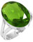 Jeweloporium Grün Peridot-Quarz 925 Sterling Silber Ringe für Damen mit Stein Cocktail Silber Ringe Größe 49(15.6) Neujahr Geschenk viktorianisch Schmuck