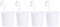 4 Pièces en Métal De Fer Suspendus Pots De Plantes à Fleurs Blanc Suspendus Succulent Pots Rustique Balcon Jardin des Plantes Paniers Clôture Seau Pots
