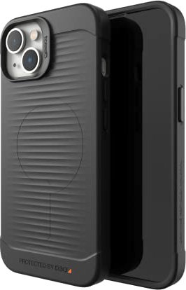 ZAGG Gear 4 Havana Snap D30 Protective Case Compatible with iPhone 14, Slim, Shockproof, Wireless Charging, (Black)