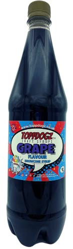 TOPPDOGZ Slush Snow Cone Syrup 1 Litre Grape slushie slushy snowcone