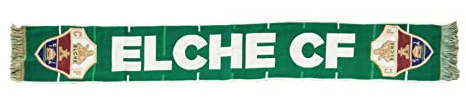 Elche C.F Unisex Webstuhl Mantel Dünne Streifen schal, grün, 130x20