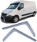 Windabweiser Regenabweiser Windschutz Schwarz Smoke für Renault Master 3 ab 10