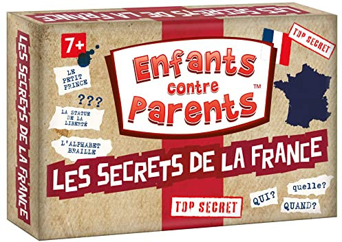 KANGUR Enfants Contre Parents – Les Secrets de la France | Jeu de Cartes Quiz Famille Éducatif | 52 Cartes 156 Questions | Jeu de Société 7+