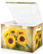 Mnsruu Storage Boxes with Lids, Sunflowers Shabby Chic Large Storage Basket Organizer Shelves Cube Bin Toy Clothes Underbed
