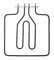 Ilve - Resistenza forno superiore doppia grill 340 x 315 mm. 1000/1000 Watt. - RE0839