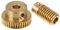 Ruota dentata a vite senza fine in ottone Foro da 5 mm Albero ingranaggio a 40 denti Scatola ingranaggi a vite senza fine albero riparazione kit albero di ricambio 2 pz, Normale