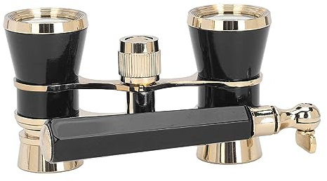dsheng Theaterbrille Mini-Fernglas, Opernglas-Fernglas 3X25 Aluminiumlegierungskette Tragbar für Kunstaufführungen (Schwarz)
