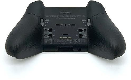 OEM Housing Shell Case Faceplate Cover Replacement Parts Compatible with Xbox One Elite Series 2 Controller (Black), Front + Back Shell (BACK)