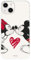 Schutzhülle kompatibel mit iPhone 15, offizielles Disney Mickey und Minnie Kiss, zum Schutz Ihres Handys. Flexible transparente Silikonhülle mit offizieller Lizenz von Disney-Klassikern