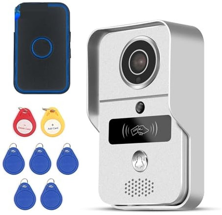 ThikK 1080P Tuya Smart Video Doorbell Wireless Video Intercom Door Bell with Camera 1080p Wifi Wireless Smart Doorbell Camera(With Ding Dong)