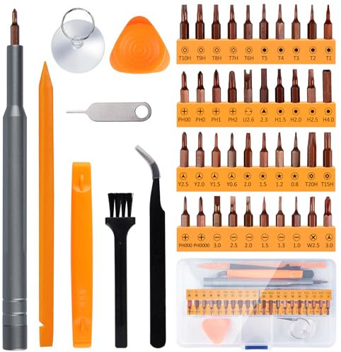 48 in 1 Cacciavite di Precisione, Preciva Magnetico Kit di Cacciavite Multifunzione, Alta Precisione Strumenti di Riparazione per Telefono, iPhone, Computer, Orologio, Giocattoli