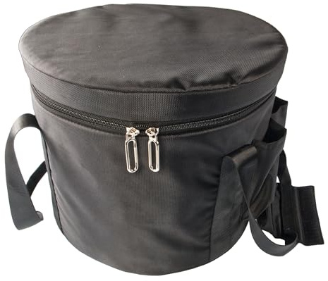 Fame Klangschalen Tasche 13-14, Professionelle Schutztasche, Komfort, Ergonomische Tragegriffe, Herausnehmbares Innenpolster, Stilvolles Design