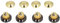 4 Set Speaker Shock Absorbing Feet, HiFi Speaker Isolation Feet Spikes Noise Reduction, Metal Turntable Isolation Platform for Speaker Frame Amplifier CD DVD Player