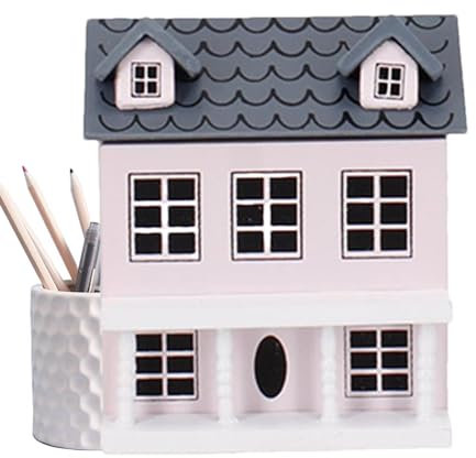 Princess Villa Puppenhaus, Holzpuppenhäuser für Mädchen,Handgefertigtes kleines Hausspielzeug - Puppenhaus-Minimöbel, niedliche Taschenvilla, kleines Haus für Teenager und Erwachsene