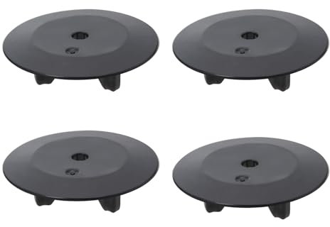 LT Easiyl 4 Pezzi 55 Mm Coperchio Per Lavello Guarnizione Di Tenuta In Gomma Guarnizione Di Scarico Di Ricambio Compatibile Con I-KEA Accessori per lavello da cucina Nero