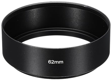 PATIKIL 62mm Paraluce, Superficie Opaca Standard Antiriflesso Interno per Obiettivo Fotocamera, Nero