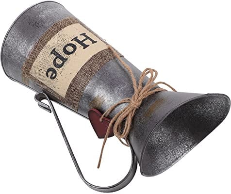 CIYODO Kaffeekanne/blumenvase Aus Metall Landhausstil Ideal Als Dekoration Für Zuhause