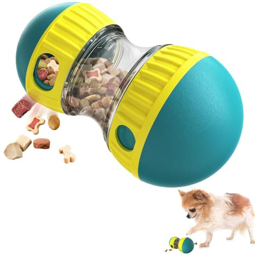 GmwyCzV Rolling Feeder Hundespielzeug, Hundespielzeug Intelligenz, Slow Feeder fürHunde, Hundespielzeugs Leckerli Verstecken Fördert Gesunde Essgewohnheiten und Mentale Stimulation, Grün
