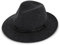 fiebig Dover Traveller Wollfilzhut | Crushable & Waterproof Filzhut mit Ledergarnitur | Outdoor Hat (65-3XL, Anthrazit-Melange)
