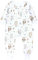 TupTam Baby Schlafsack mit Füßen und Ärmeln – Ganzjahres Schlafsack Baby 2.5 TOG, OEKO-TEX zertifiziert, Farbe: Eule Beige Pastellblau, Größe: 68-74