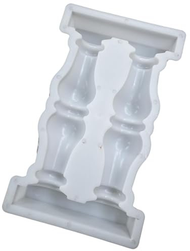 X-Institute Moule Clôture À Double Vase en Plastique Résistant Hautes Températures Moule Clôture Piscine Moule Colonne Romaine pour Les Amateurs D'artisanat