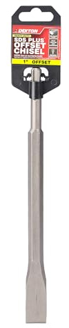 Dekton SDS Plus Chisel | Heavy Duty Steel Alloy Construction | Hardened & Tempered for Long-Lasting Durability | SDS Plus Fitting for Secure & Efficient Performance | Ideal for Concrete & Masonry Work