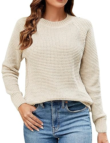 TEPTDirio Ladies V Neck Jumpers Crew Neck Cardigans for Women UK Red and Green Stripe Knitted Jumpers Casual Winter Sweatshirt Oversized Burgundy Jumper Red Jumper Womens Deals of The Day