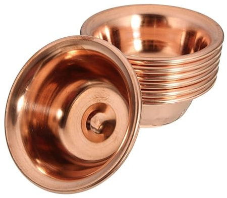 LaDicha 7Pcs Tibetischer Buddhistischer Kupfer-Wasser-Opferschale