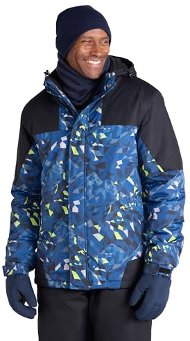 Mountain Warehouse Mens Padded Ski Jacket and Pant Set - Water-resistant, Breathable, Thermal tested -30 °C, Snowskirt - Best for Winter Skiing, Sports, Walking Dark Blue S